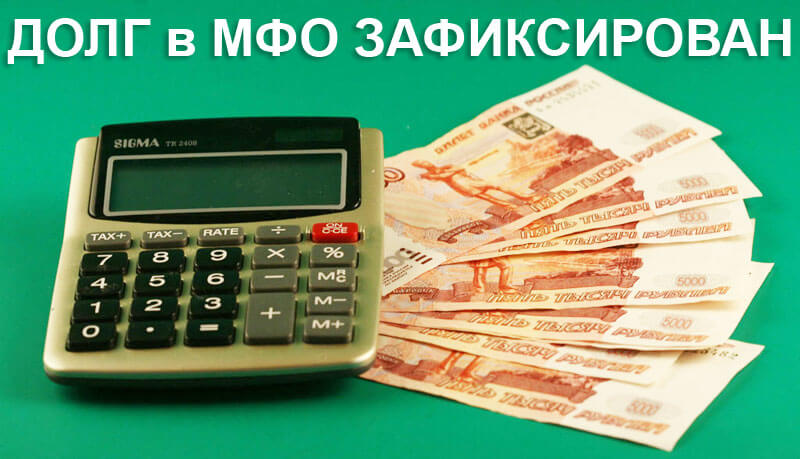Долги по микрозаймам зафиксировали