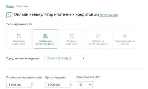 ипотека без первоначального взноса в 2017 году